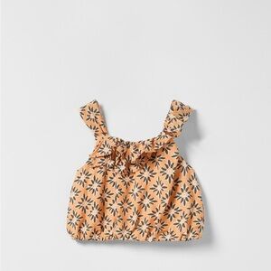 Zara girls Floral Patterned Sleeveless Top